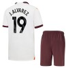 Camisola + Calções Manchester City J. Alvarez 19 Criança Equipamento 2ª 23/24